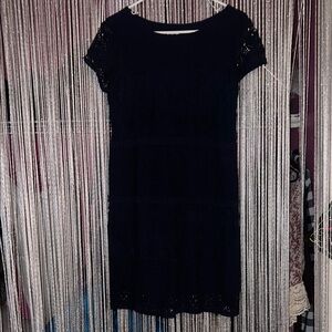 Elegant Blue Lace Dress